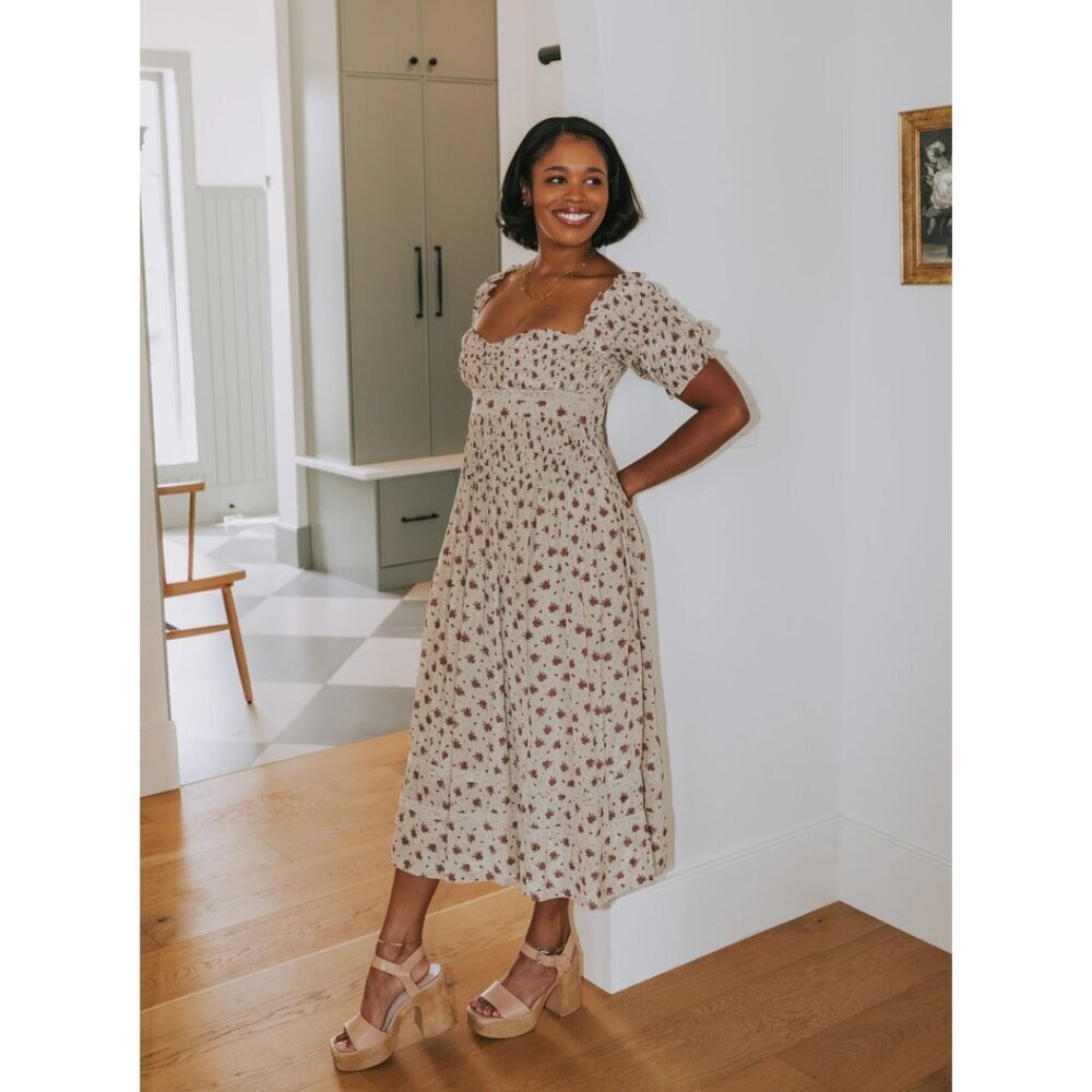 FREE PEOPLE Bali-Juniper Dress in Ivory Size US 0